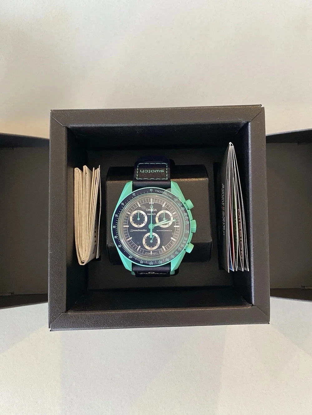 Omega x Swatch Mission On Earth - Polar Lights MoonSwatch Brand New In Box
